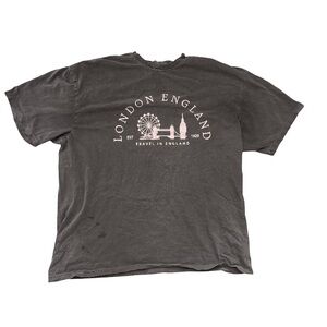London England Graphic T-Shirt - Grey